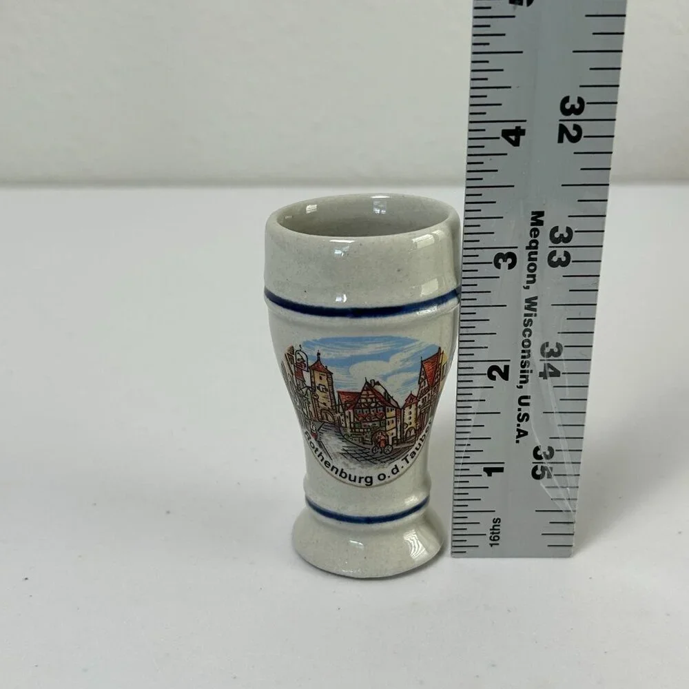 Rothenburg O‎ D Tauber Mini Stein Mug Shot Glass Bar